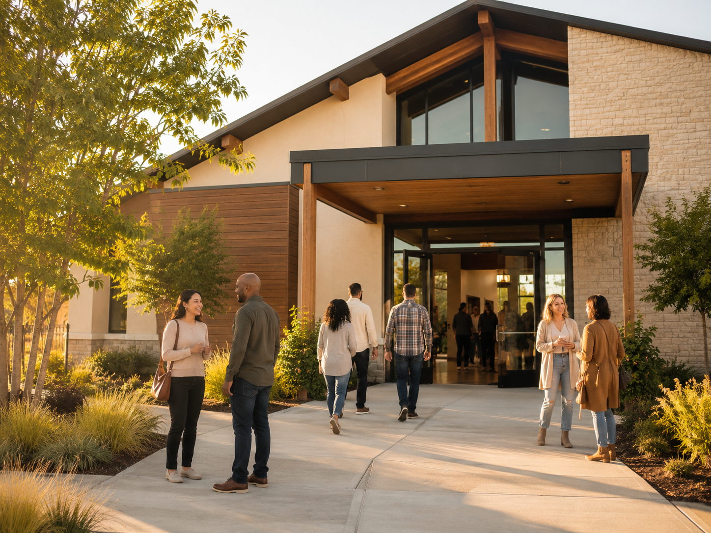Grace Fellowship Church building exterior and main entrance